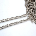 Metal Chain, Chanel Style,34TP(ΒΑ000531) Color Νίκελ /  Nickel